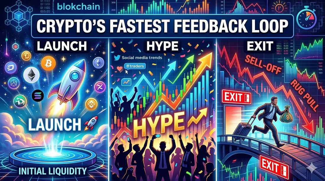 Crypto’s Fastest Feedback Loop Launch, Hype, Exit